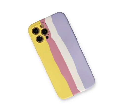 iPhone 12 Pro Max Kılıf Ebruli Lansman Silikon - Sarı-Mavi iPhone 12 Pro Max Kılıf Ebruli Lansman Silikon - Sarı-Mavi