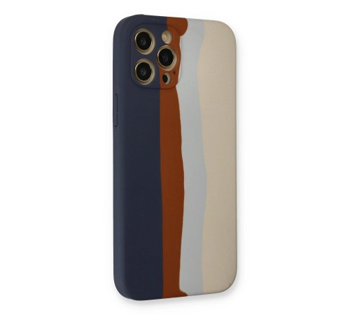 iPhone 12 Pro Max Kılıf Ebruli Lansman Silikon - Lacivert-Krem iPhone 12 Pro Max Kılıf Ebruli Lansman Silikon - Lacivert-Krem