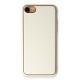 iPhone 7 Kılıf Coco Deri Silikon Kapak - Beyaz
