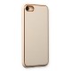 iPhone 7 Kılıf Coco Deri Silikon Kapak - Gold