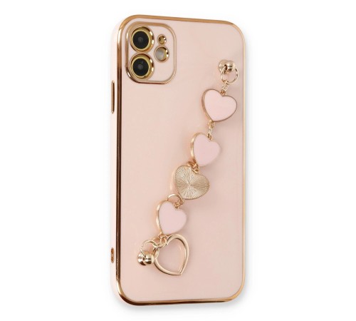 iPhone 12 Kılıf Esila Silikon - Pudra iPhone 12 Kılıf Esila Silikon - Pudra