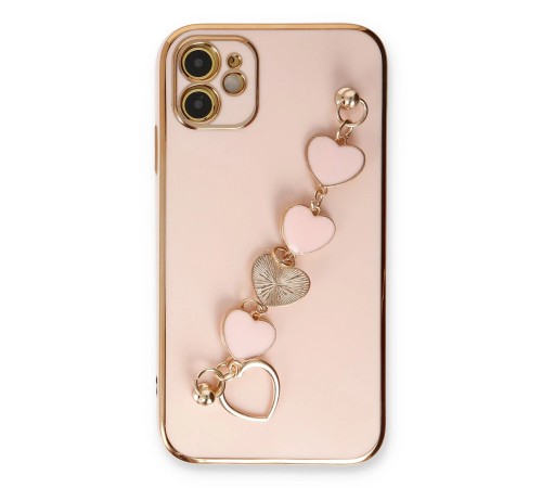 iPhone 12 Kılıf Esila Silikon - Pudra iPhone 12 Kılıf Esila Silikon - Pudra