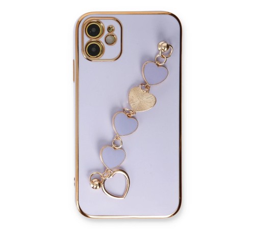 iPhone 12 Kılıf Esila Silikon - Lila iPhone 12 Kılıf Esila Silikon - Lila