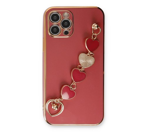 iPhone 12 Pro Kılıf Esila Silikon - Kırmızı iPhone 12 Pro Kılıf Esila Silikon - Kırmızı
