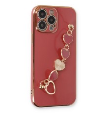 iPhone 13 Pro Kılıf Esila Silikon - Kırmızı