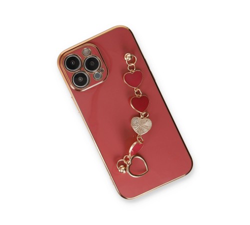iPhone 13 Pro Kılıf Esila Silikon - Kırmızı