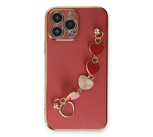 iPhone 13 Pro Kılıf Esila Silikon - Kırmızı