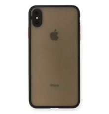 iPhone XS Max Kılıf Montreal Silikon Kapak - Siyah