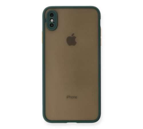 iPhone XS Max Kılıf Montreal Silikon Kapak - Yeşil iPhone XS Max Kılıf Montreal Silikon Kapak - Yeşil