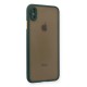 iPhone XS Max Kılıf Montreal Silikon Kapak - Yeşil