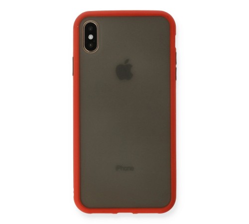 iPhone XS Max Kılıf Montreal Silikon Kapak - Kırmızı iPhone XS Max Kılıf Montreal Silikon Kapak - Kırmızı