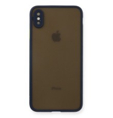 iPhone XS Max Kılıf Montreal Silikon Kapak - Lacivert