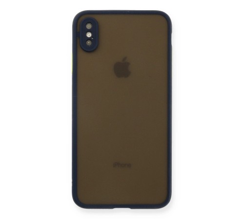 iPhone XS Max Kılıf Montreal Silikon Kapak - Lacivert iPhone XS Max Kılıf Montreal Silikon Kapak - Lacivert