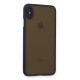 iPhone XS Max Kılıf Montreal Silikon Kapak - Lacivert