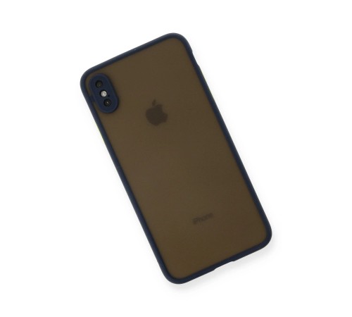 iPhone XS Max Kılıf Montreal Silikon Kapak - Lacivert iPhone XS Max Kılıf Montreal Silikon Kapak - Lacivert