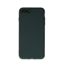 iPhone 7 Plus Kılıf Lansman Glass Kapak - Koyu Yeşil