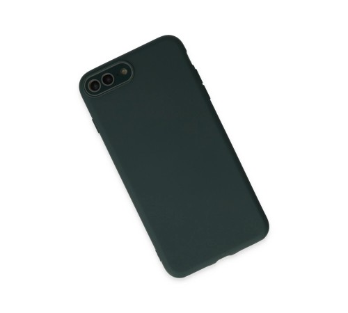 iPhone 7 Plus Kılıf Lansman Glass Kapak - Koyu Yeşil