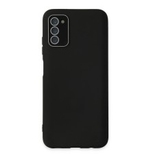 Samsung Galaxy A03S Kılıf Lansman Glass Kapak - Siyah