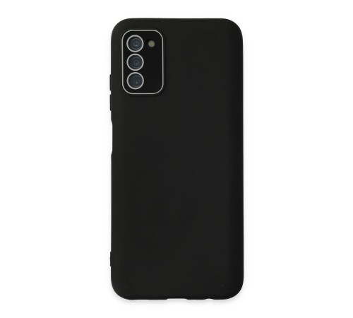 Samsung Galaxy A03S Kılıf Lansman Glass Kapak - Siyah Samsung Galaxy A03S Kılıf Lansman Glass Kapak - Siyah