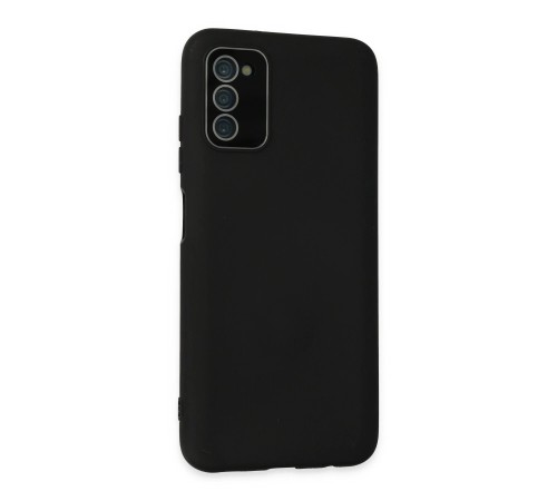 Samsung Galaxy A03S Kılıf Lansman Glass Kapak - Siyah Samsung Galaxy A03S Kılıf Lansman Glass Kapak - Siyah