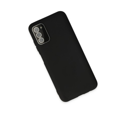 Samsung Galaxy A03S Kılıf Lansman Glass Kapak - Siyah Samsung Galaxy A03S Kılıf Lansman Glass Kapak - Siyah