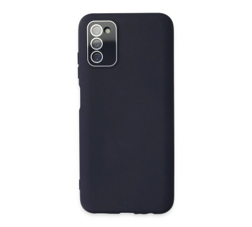 Samsung Galaxy A03S Kılıf Lansman Glass Kapak - Lacivert Samsung Galaxy A03S Kılıf Lansman Glass Kapak - Lacivert
