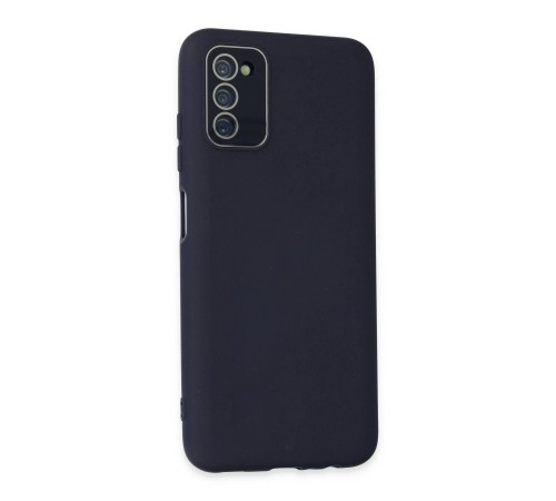 Samsung Galaxy A03S Kılıf Lansman Glass Kapak - Lacivert Samsung Galaxy A03S Kılıf Lansman Glass Kapak - Lacivert