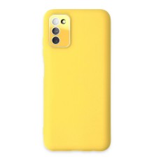 Samsung Galaxy A03S Kılıf Lansman Glass Kapak - Sarı