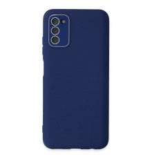 Samsung Galaxy A03S Kılıf Lansman Glass Kapak - Sky Blue