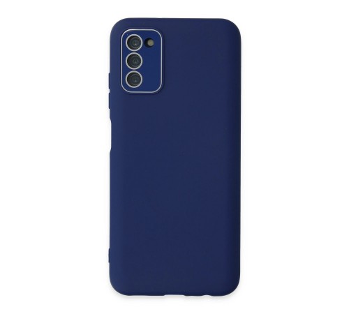 Samsung Galaxy A03S Kılıf Lansman Glass Kapak - Sky Blue