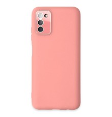 Samsung Galaxy A03S Kılıf Lansman Glass Kapak - Pembe