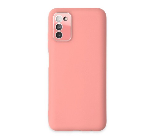 Samsung Galaxy A03S Kılıf Lansman Glass Kapak - Pembe Samsung Galaxy A03S Kılıf Lansman Glass Kapak - Pembe