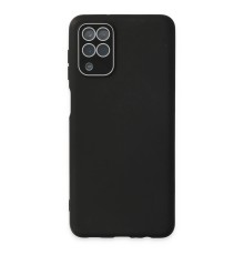 Samsung Galaxy A22 Kılıf Lansman Glass Kapak - Siyah