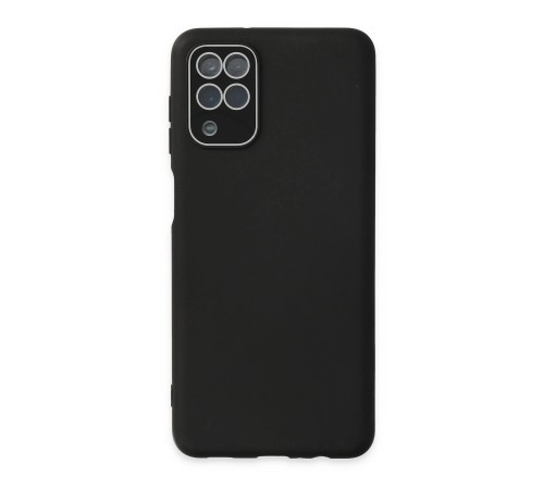 Samsung Galaxy A22 Kılıf Lansman Glass Kapak - Siyah