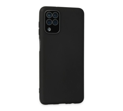 Samsung Galaxy A22 Kılıf Lansman Glass Kapak - Siyah