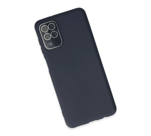 Samsung Galaxy A22 Kılıf Lansman Glass Kapak - Lacivert