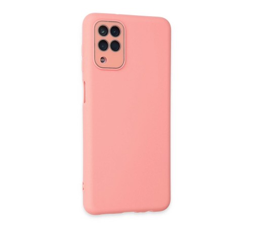 Samsung Galaxy A22 Kılıf Lansman Glass Kapak - Pembe