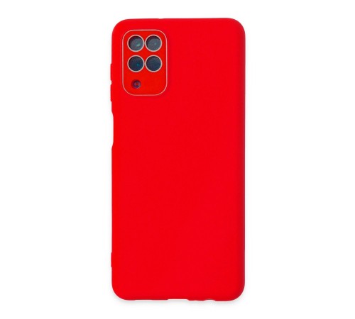 Samsung Galaxy A22 Kılıf Lansman Glass Kapak - Kırmızı