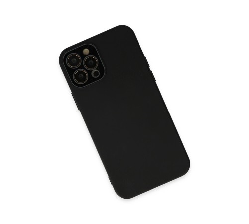 iPhone 12 Pro Kılıf Lansman Glass Kapak - Siyah