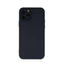 iPhone 12 Pro Kılıf Lansman Glass Kapak - Lacivert