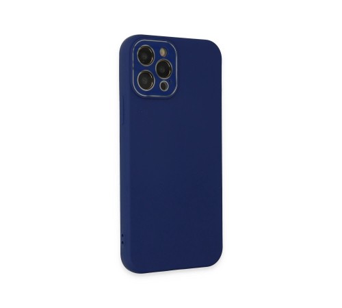 iPhone 12 Pro Kılıf Lansman Glass Kapak - Sky Blue