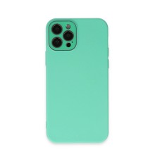 iPhone 12 Pro Kılıf Lansman Glass Kapak - Turkuaz