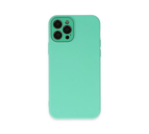 iPhone 12 Pro Kılıf Lansman Glass Kapak - Turkuaz