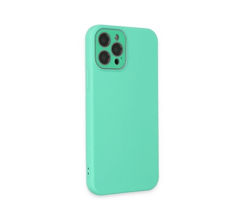 iPhone 12 Pro Kılıf Lansman Glass Kapak - Turkuaz