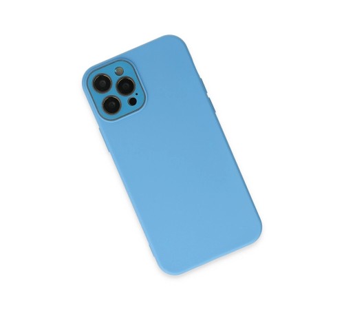 iPhone 12 Pro Kılıf Lansman Glass Kapak - Mavi iPhone 12 Pro Kılıf Lansman Glass Kapak - Mavi