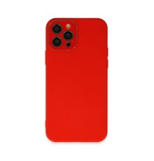 iPhone 12 Pro Kılıf Lansman Glass Kapak - Kırmızı