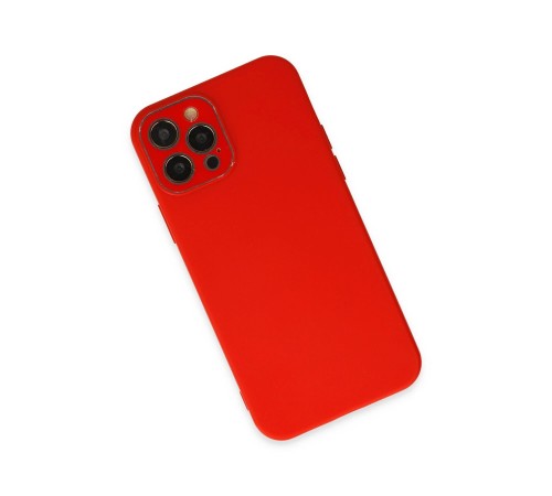 iPhone 12 Pro Kılıf Lansman Glass Kapak - Kırmızı iPhone 12 Pro Kılıf Lansman Glass Kapak - Kırmızı