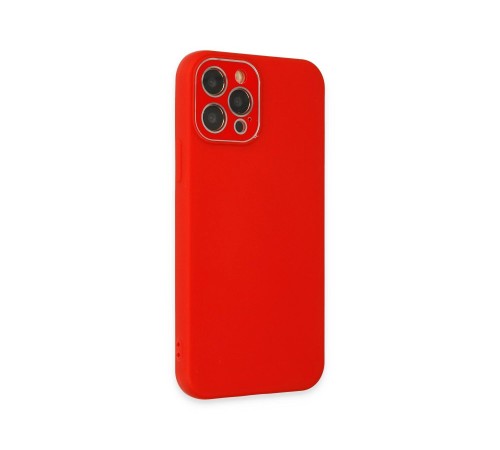 iPhone 12 Pro Kılıf Lansman Glass Kapak - Kırmızı iPhone 12 Pro Kılıf Lansman Glass Kapak - Kırmızı