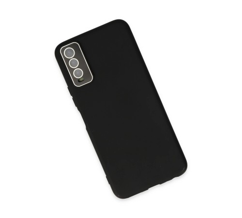 Vivo Y11S Kılıf Lansman Glass Kapak - Siyah Vivo Y11S Kılıf Lansman Glass Kapak - Siyah