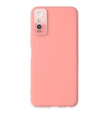 Vivo Y11S Kılıf Lansman Glass Kapak - Pembe